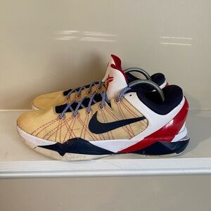 Nike Zoom Kobe 7 System Olympic Size 10.5 Red Blue